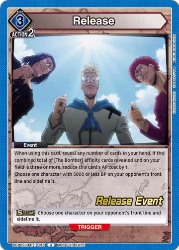 Release (UEPR/HTR-1-033), HUNTER X HUNTER Release Event Cards — Union Arena card price