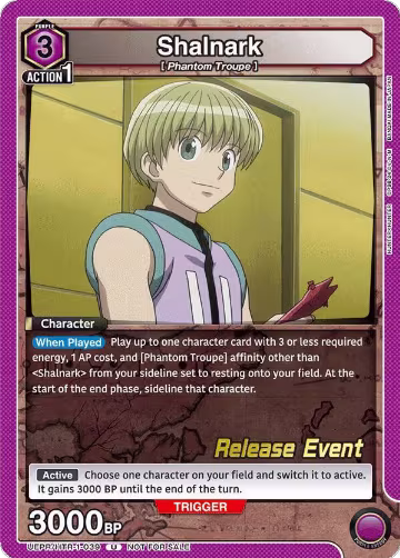 Shalnark (UEPR/HTR-1-039), HUNTER X HUNTER Release Event Cards — Union Arena card price