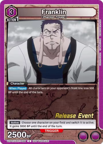 Franklin (UEPR/HTR-1-046), HUNTER X HUNTER Release Event Cards — Union Arena card price