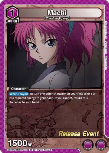 Machi (UEPR/HTR-1-048), HUNTER X HUNTER Release Event Cards — Union Arena card price