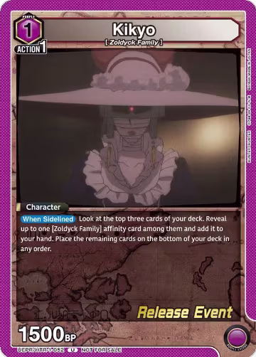 Kikyo (UEPR/HTR-1-052), HUNTER X HUNTER Release Event Cards — Union Arena card price