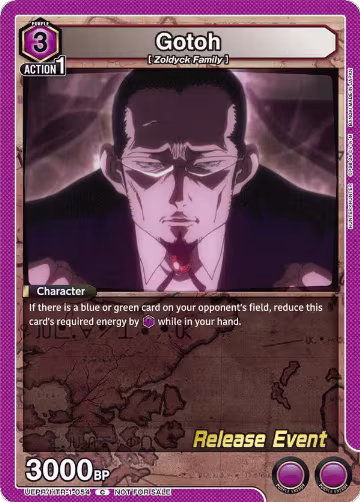 Gotoh (UEPR/HTR-1-054), HUNTER X HUNTER Release Event Cards — Union Arena card price