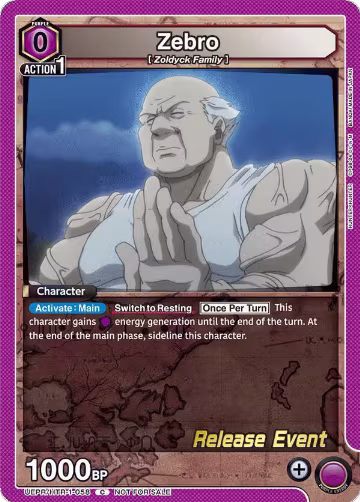 Zebro (UEPR/HTR-1-058), HUNTER X HUNTER Release Event Cards — Union Arena card price