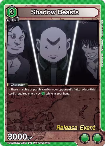 Shadow Beasts (UEPR/HTR-1-068), HUNTER X HUNTER Release Event Cards — Union Arena card price
