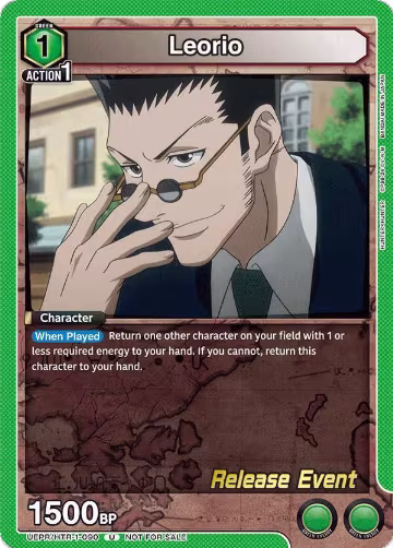 Leorio (090) (UEPR/HTR-1-090), HUNTER X HUNTER Release Event Cards — Union Arena card price