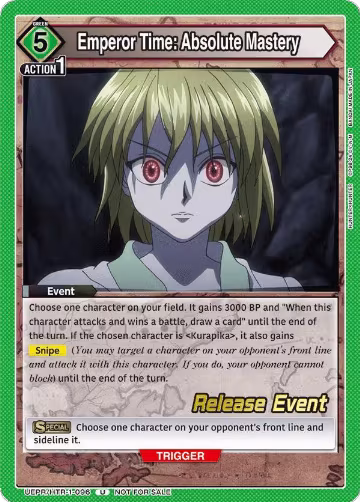 Emperor Time: Absolute Mastery (UEPR/HTR-1-096) — card price