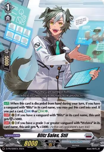 Blitz Sales, Stil (D-PR/556EN), D Promo Cards — Vanguard card price