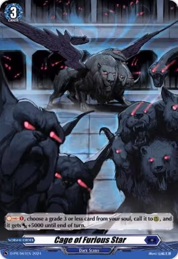 Cage of Furious Star (Foil) (D-PR/561EN), D Promo Cards — Vanguard card price