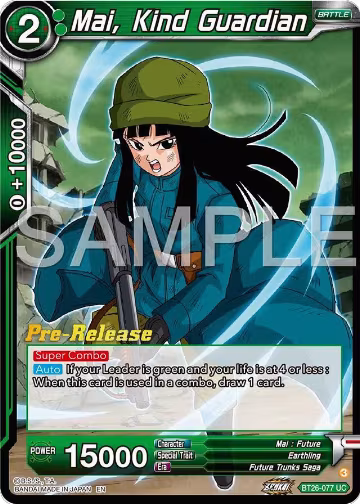 Mai, Kind Guardian (BT26-077), Ultimate Advent Pre-Release Cards — DB Super card price