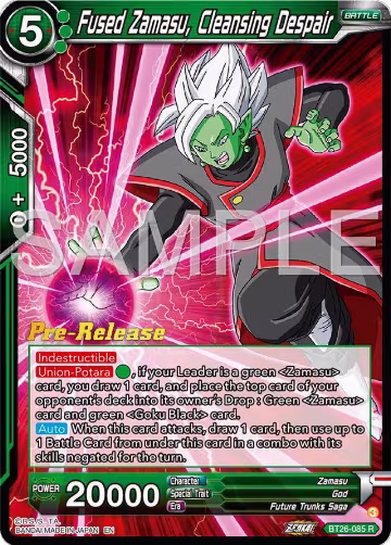 Fused Zamasu, Cleansing Despair (BT26-085), Ultimate Advent Pre-Release Cards — DB Super card price