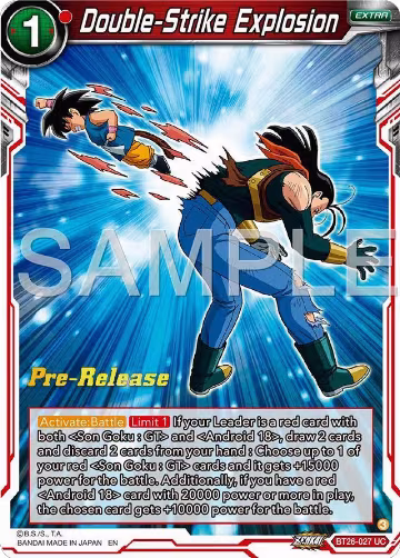 Double-Strike Explosion (BT26-027), Ultimate Advent Pre-Release Cards — DB Super card price