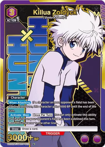 Killua Zoldyck (002) (R*) (UE02BT/HTR-P-002), HUNTER X HUNTER — Union Arena card price
