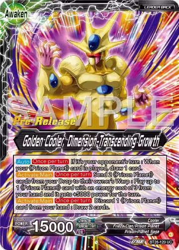 Cool // Golden Cooler, Dimension-Transcending Growth (BT26-120), Ultimate Advent Pre-Release Cards — DB Super card price