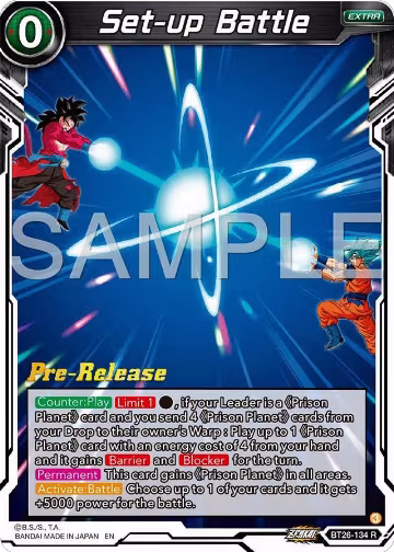 Set-up Battle (BT26-134), Ultimate Advent Pre-Release Cards — DB Super card price
