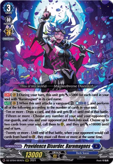 Providence Disorder, Baromagnes (DZ-BT04/004EN), DZ-BT04: Destined Showdown — Vanguard card price