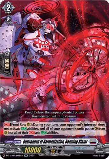 Guncannon of Harmonization, Beaming Blazar (DZ-BT04/028EN), DZ-BT04: Destined Showdown — Vanguard card price