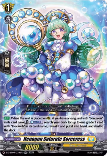 Henagon Saturate Sorceress (DZ-BT04/034EN), DZ-BT04: Destined Showdown — Vanguard card price