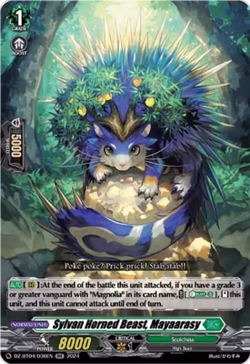 Sylvan Horned Beast, Mayaarasy (DZ-BT04/036EN), DZ-BT04: Destined Showdown — Vanguard card price