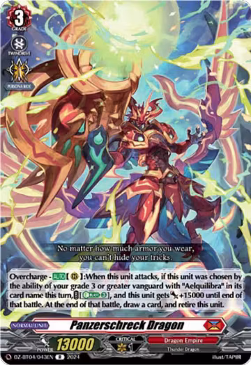 Panzerschreck Dragon (DZ-BT04/043EN), DZ-BT04: Destined Showdown — Vanguard card price