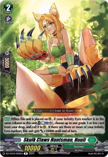 Skulk Claws Huntsman, Huuli (DZ-BT04/059EN), DZ-BT04: Destined Showdown — Vanguard card price
