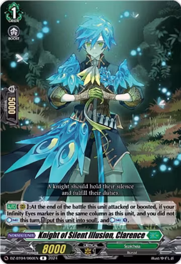 Knight of Silent Illusion, Clarence (DZ-BT04/060EN), DZ-BT04: Destined Showdown — Vanguard card price