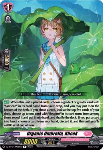 Organic Umbrella, Khcek (DZ-BT04/065EN), DZ-BT04: Destined Showdown — Vanguard card price