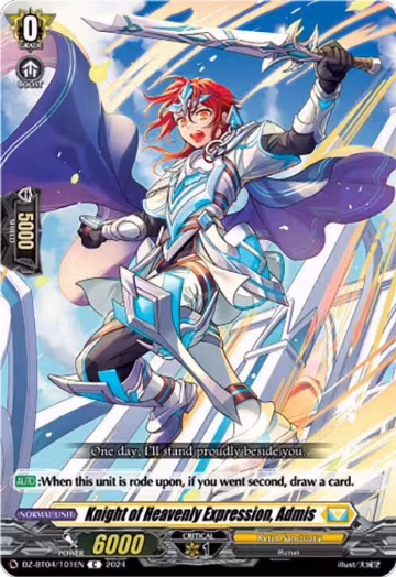 Knight of Heavenly Expression, Admis (DZ-BT04/101EN), DZ-BT04: Destined Showdown — Vanguard card price