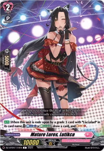 Mature Lures, Lutikca (DZ-BT04/114EN), DZ-BT04: Destined Showdown — Vanguard card price