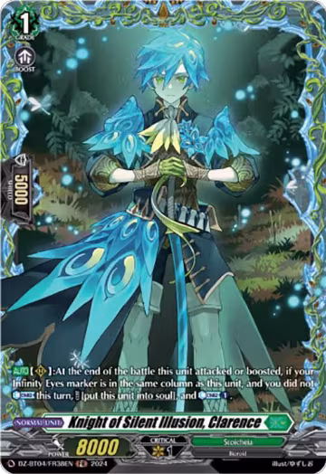 Knight of Silent Illusion, Clarence (FR) (DZ-BT04/FR38EN), DZ-BT04: Destined Showdown — Vanguard card price
