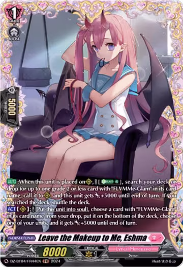 Leave the Makeup to Me, Eshma (FR) (DZ-BT04/FR44EN), DZ-BT04: Destined Showdown — Vanguard card price