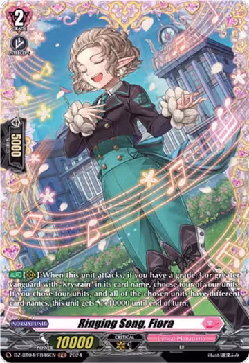 Ringing Song, Fiora (FR) (DZ-BT04/FR46EN), DZ-BT04: Destined Showdown — Vanguard card price