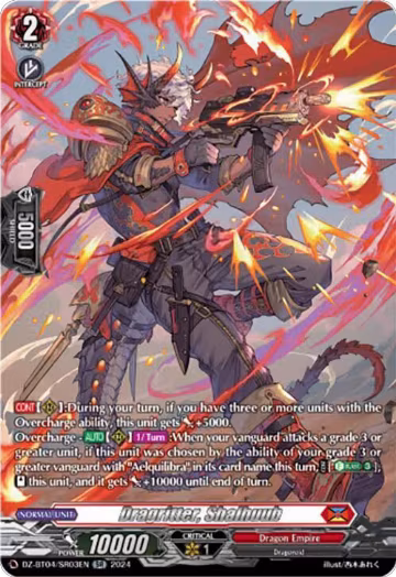 Dragritter, Shalhuub (SR) (DZ-BT04/SR03EN), DZ-BT04: Destined Showdown — Vanguard card price
