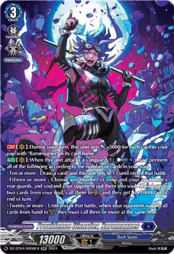 Providence Disorder, Baromagnes (SR) (DZ-BT04/SR08EN), DZ-BT04: Destined Showdown — Vanguard card price