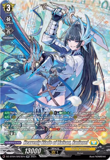 Heavenly Blade of Liaison, Razionel (SR) (DZ-BT04/SR23EN), DZ-BT04: Destined Showdown — Vanguard card price