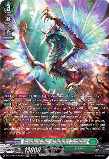 Destined One of Infinity, Levidras (SR) (DZ-BT04/SR29EN), DZ-BT04: Destined Showdown — Vanguard card price