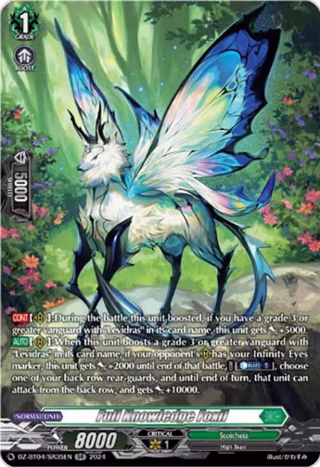 Full Knowledge Foxil (SR) (DZ-BT04/SR35EN), DZ-BT04: Destined Showdown — Vanguard card price