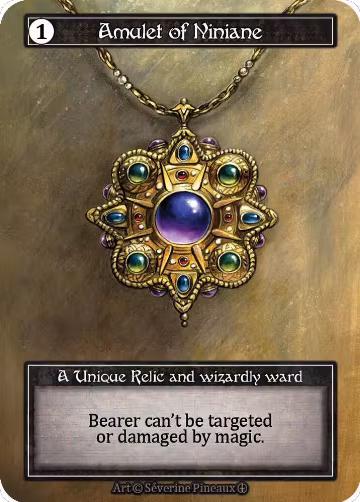 Amulet of Niniane (Foil), Arthurian Legends — Sorcery card price
