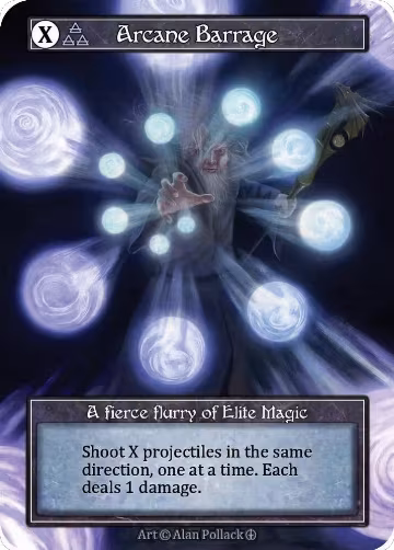 Arcane Barrage (Foil), Arthurian Legends — Sorcery card price