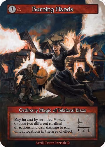 Burning Hands, Arthurian Legends — Sorcery card price