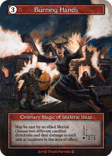 Burning Hands (Foil), Arthurian Legends — Sorcery card price