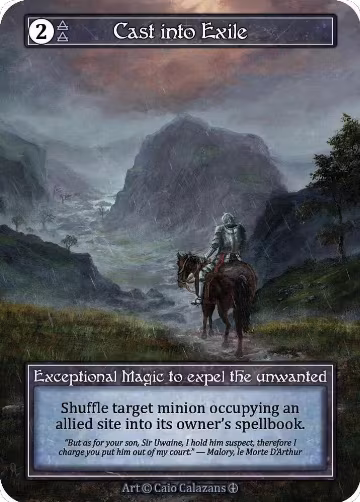 Cast into Exile (Foil), Arthurian Legends — Sorcery card price