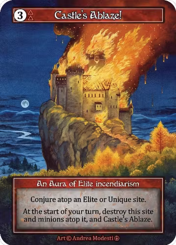 Castle's Ablaze! (Foil), Arthurian Legends — Sorcery card price