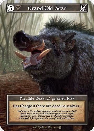 Grand Old Boar (Foil), Arthurian Legends — Sorcery card price