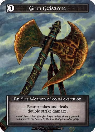 Grim Guisarme (Foil), Arthurian Legends — Sorcery card price