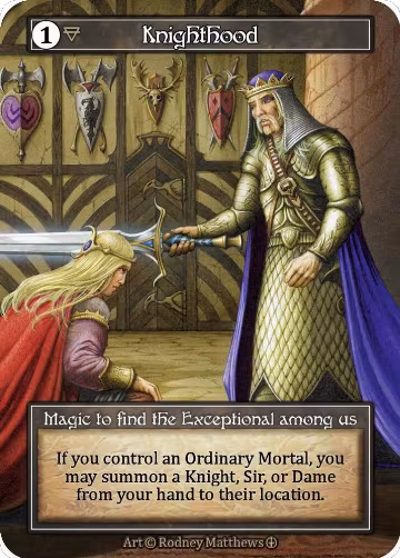 Knighthood (Foil), Arthurian Legends — Sorcery card price