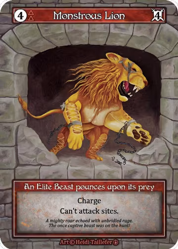 Monstrous Lion (Foil), Arthurian Legends — Sorcery card price