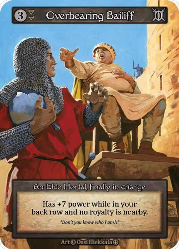 Overbearing Bailiff, Arthurian Legends — Sorcery card price