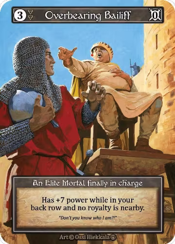 Overbearing Bailiff (Foil), Arthurian Legends — Sorcery card price