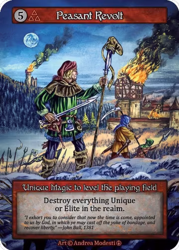 Peasant Revolt, Arthurian Legends — Sorcery card price