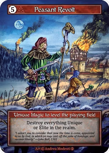 Peasant Revolt (Foil), Arthurian Legends — Sorcery card price